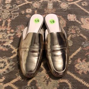 Cole Haan gold slides